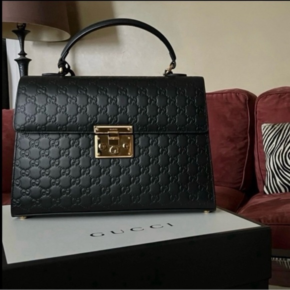 Gucci Guccissima Padlock Top Handle Bag ~ NWT - Picture 9 of 13